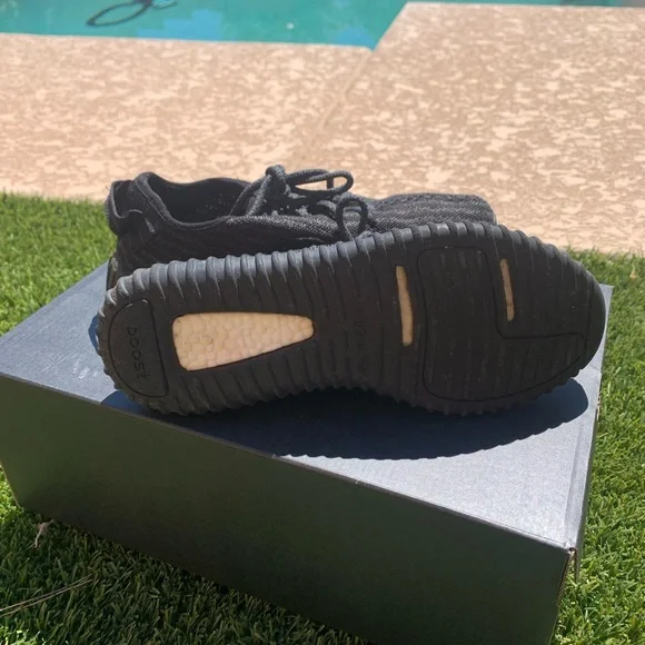 Yeezy x Adidas Pirate Black 350 Boost Sneakers - Picture 6 of 9
